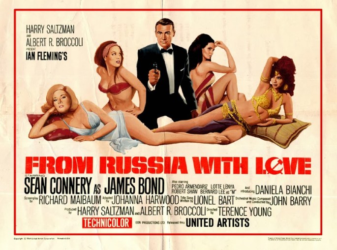 Image result for from russia with love poster